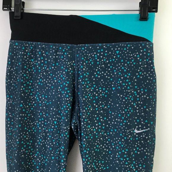 Nike Dri-Fit Crop Running Leggings #511 - Picture 2 of 8